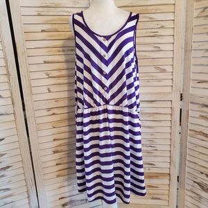 Plus size lace back dress